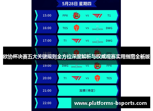 欧协杯决赛五大关键规则全方位深度解析与权威观赛实用指南全新版